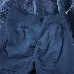 Grey High-Waisted gym shorts